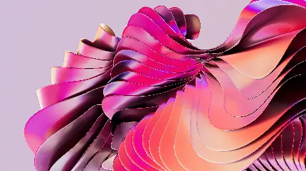 عکس سه بعدی انتزاعی صورتی با کیفیت فول اچ دی برای طراحی