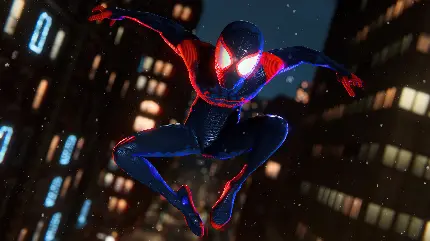 والپیپر زیبای Spider-Man Miles Morales با کیفیت 4K