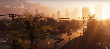 عکس صحنه رانندگی در بازی GTA 6 با کیفیت HD