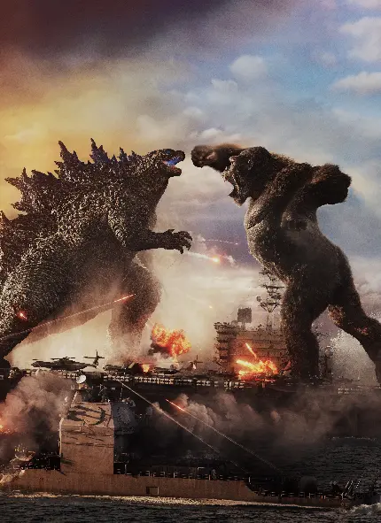 تصویر فیلم Godzilla vs Kong برای چاپ روی قاب گوشی