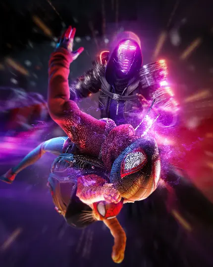 خیره‌کننده‌ترین عکس مفهومی بازی Spider-Man Miles Morales با کیفیت بالا