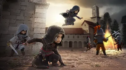 تصویر بازی Assassin's Creed با کیفیت 4K برای چاپ روی تخته شاسی