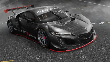 عکس ماشین مسابقه ای آکورا NSX GT3 Evo 2019 با کیفیت 4K