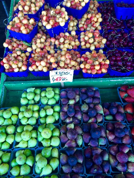 عکس میوه های انجیر، گیلاس و انگور با کیفیت اچ دی