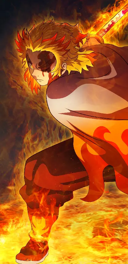 والپیپر انیمه Demon Slayer The Movie Mugen با کیفیت بالا