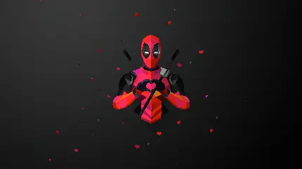 تصویر مینیمال Deadpool با تم تاریک و کیفیت اچ دی