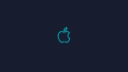 والپیپر لوگوی اپل آبی با کیفیت 5K