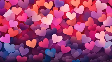 تصویر عشق رنگارنگ با کیفیت بالا و طرح هنری
