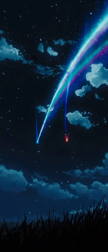تصویر زمینه انیمه Your Name با کیفیت 4K برای موبایل