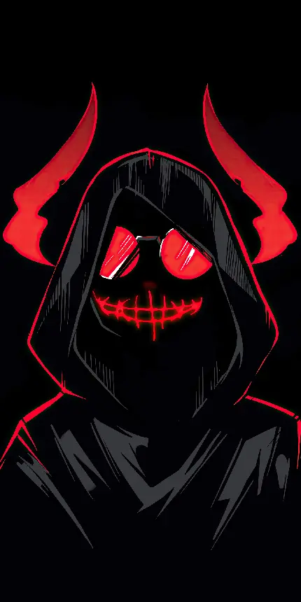 والپیپر تاریک Demon با کیفیت بالا برای موبایل