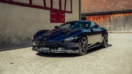 تصویر Ferrari Roma Tailor با کیفیت 8K برای والپیپر