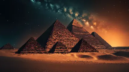 تصویر اهرام مصر با کیفیت بالا تولید شده توسط هوش مصنوعی