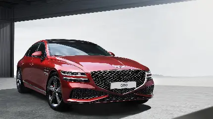چاپ پوستر بک‌گراند ماشین جنسیس G80 اسپورت 2021 با کیفیت بالا