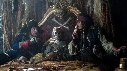 عکس فیلم Pirates of the Caribbean با بازی جانی دپ و کیفیت 4K