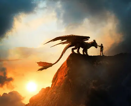 تصویر هیکاپ و آسترید از انیمیشن How to Train Your Dragon