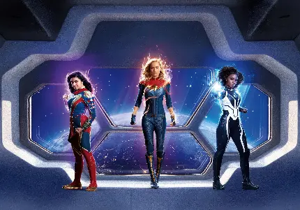 زیباترین پوستر فیلم The Marvels با کیفیت بالا