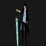 چاپ قاب موبایل و گوشی عکس کاراکتر سونگ جین وو با پس زمینه تاریک کیفیت فول اچ دی رایگان