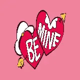عکس پاپای با متن Be Mine برای والپیپر