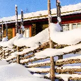 چاپ قاب موبایل و گوشی تصویر حصار برفی با کیفیت بالا و فضای زمستانی