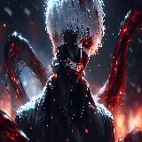چاپ قاب موبایل و گوشی تصویر هنری Ken Kaneki با کیفیت 5K برای والپیپر
