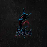 چاپ پوستر عکس تاریک تیم Miami Marlins با کیفیت فول اچ دی