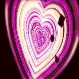 عکس سه بعدی قلب صورتی برای والپیپر موبایل و دسکتاپ
