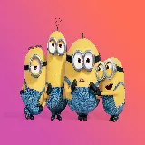 چاپ قاب موبایل و گوشی تصویر Minions با گرادیان رنگی برای قاب گوشی
