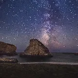زیباترین عکس باله کوسه زیر ستارگان با کیفیت بالا