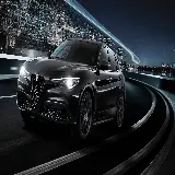 عکس ماشین آلفارومئو استلویو مونوکروم با کیفیت اچ دی