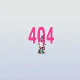 تصویر کارتونی زیبا و جذاب با تم صورتی برای صفحه 404