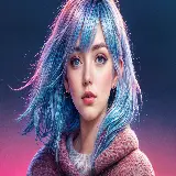 چاپ قاب موبایل و گوشی تصویر پرتره دختر آسیایی با کیفیت 4K تولید شده توسط هوش مصنوعی