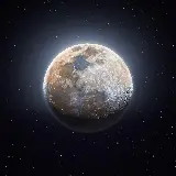 تصویر ماه با کیفیت 5K و زمینه تاریک