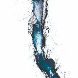 عکس هوایی از رودخانه یخ زده در ایسلند