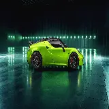 عکس ماشین آلفارومئو 4C سنتوریون گرین ارو 2018 نسخه 4K