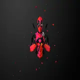 چاپ پوستر تصویر مینیمال Deadpool با تم تاریک و کیفیت اچ دی