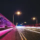 عکس نورهای ترافیک در شب با کیفیت بالا