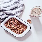 عکس سینی گرانولا خانگی سالم با اسموتی و کیفیت بالا