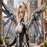 چاپ قاب موبایل و گوشی تصویر مرسی از بازی overwatch با کیفیت 4K