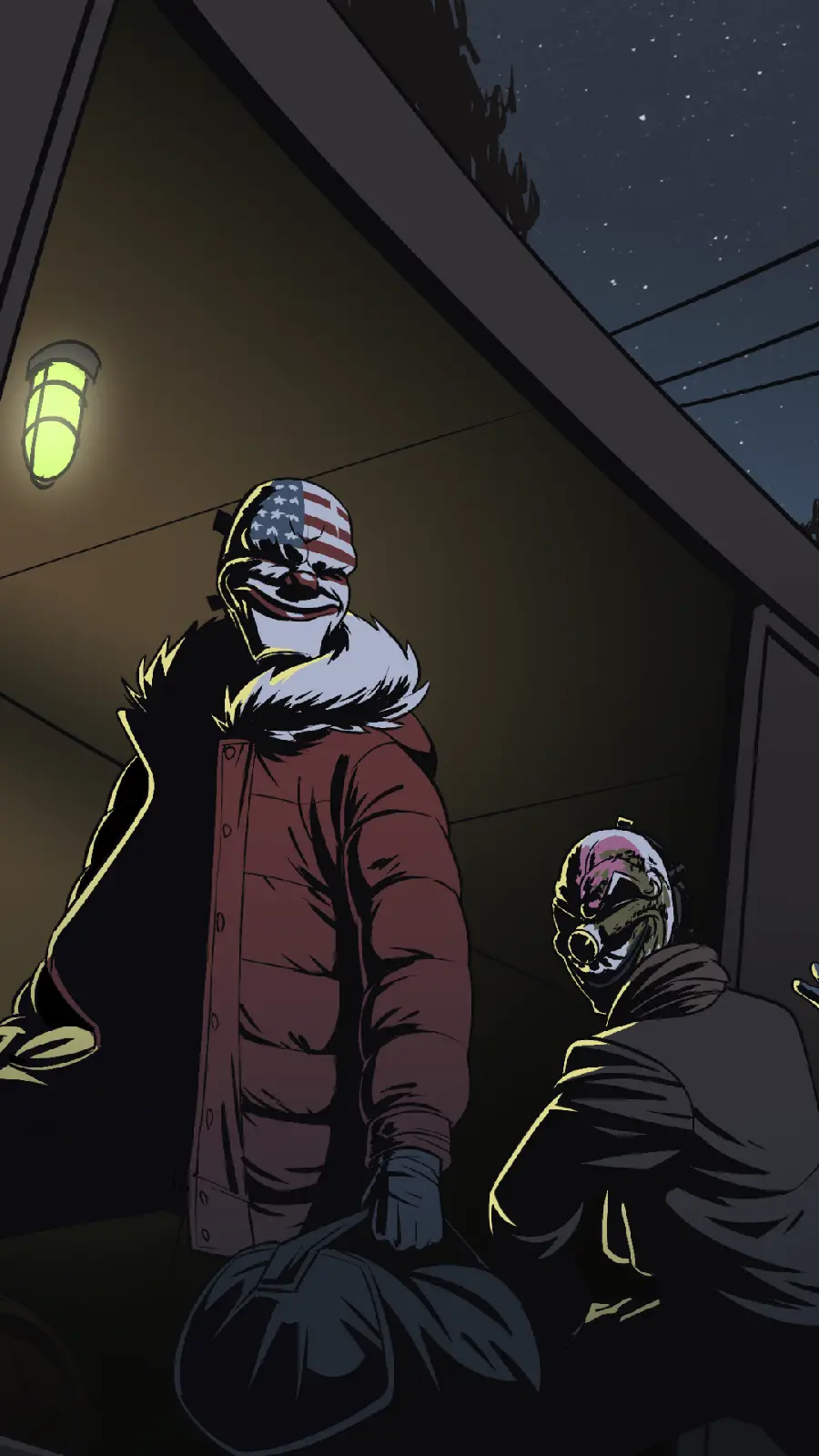 چاپ پوستر خرید تابلو پی دی 2 با طرح ماسک ها برای اتاق گیمینگ