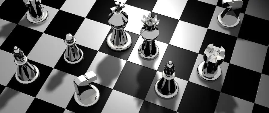 والپیپر دو مانیتور شطرنج با کیفیت بالا