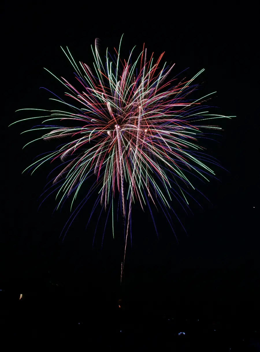 چاپ پوستر خرید تابلو آتش بازی چهارم جولای با رنگ های زیبا