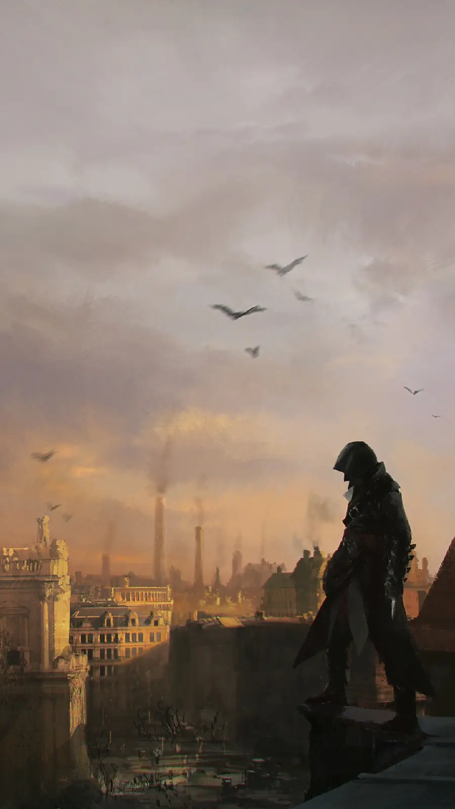 قاب عکس شاسی با طرح بازی assassins creed syndicate برای اتاق گیمینگ