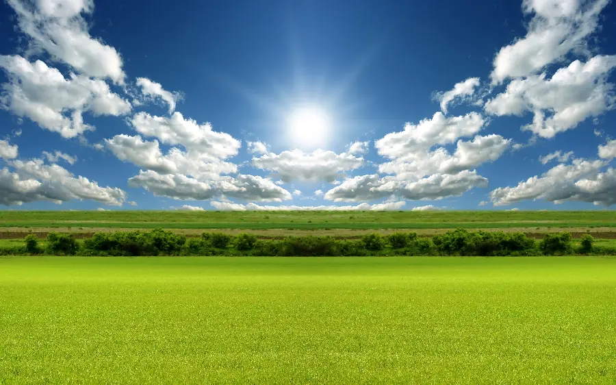 بک گراند دسکتاپ چمن و آسمان با کیفیت بالا و مناسب برای طراحی