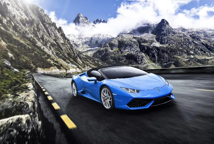 چاپ پوستر چاپ تابلو لامبورگینی هوراکان آبی متالیک برای اتاق خواب