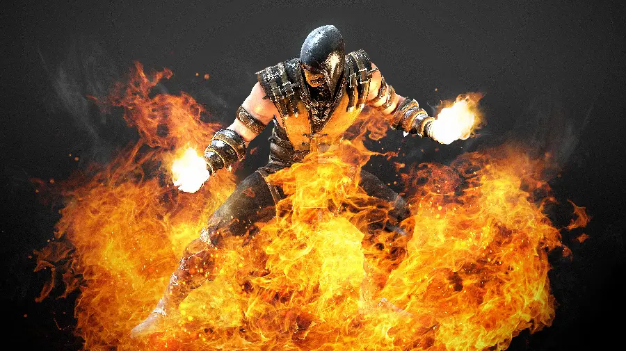 چاپ پوستر خرید تخته شاسی Mortal Kombat با طرح Scorpion برای اتاق خواب