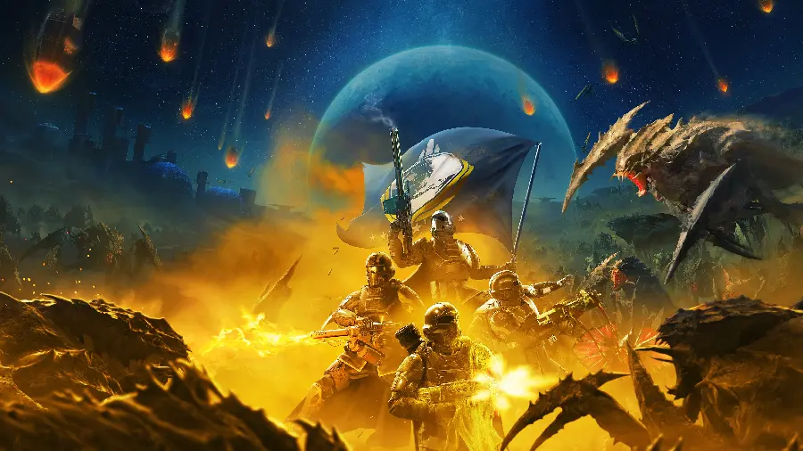 تابلو شاسی گیمینگ Helldivers 2 برای دکور دیواری
