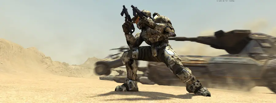 والپیپر Halo 2 با طراحی هنری و کیفیت فول اچ دی