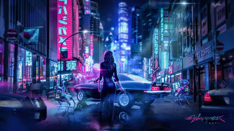والپیپر سایبرپانک 2077 با کیفیت 4K و رزولوشن 3840x2160