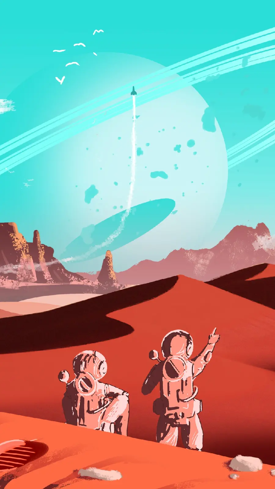 قاب عکس با طرح بازی no mans sky برای اتاق گیمینگ