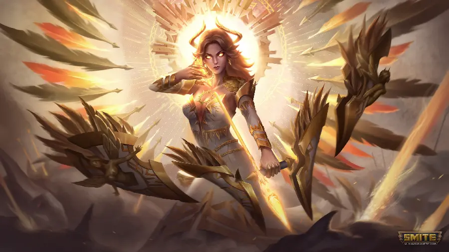 تابلو شاسی بازی Smite با شخصیت Medusa برای اتاق
